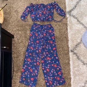 Target Crop Top and Pants Set